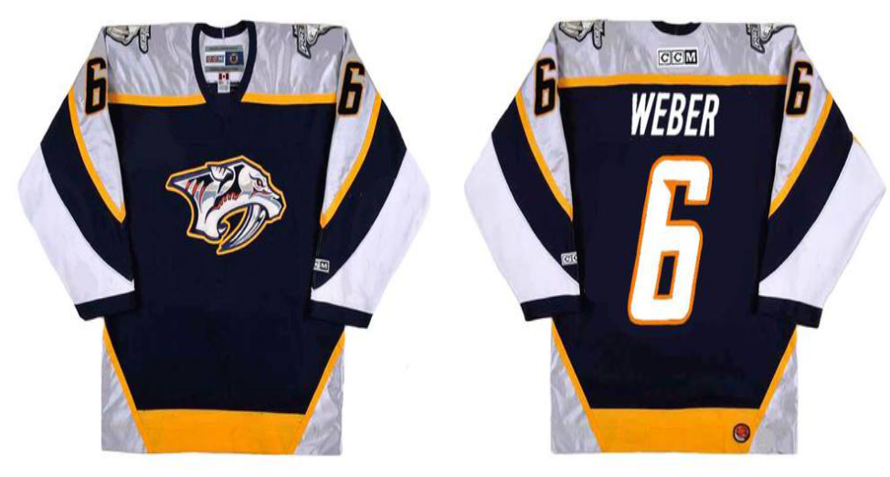 2019 Men Nashville Predators #6 Weber black CCM NHL jerseys->nashville predators->NHL Jersey